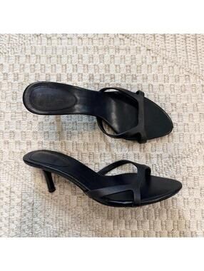 Tony Bianco Daisy Black Como Slide Sandals